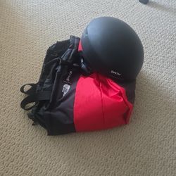 Kids Smith/ Northface helmet with bag