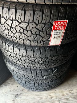 4 USED LT 25570R18 GOODYEAR All TERRAIN tires for $300 installed and balance.  255 70 R 18 25570R18 255/70/18 255/70/R18  Alignments done here as well