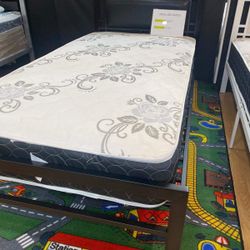 Bed With Mattress Twin 