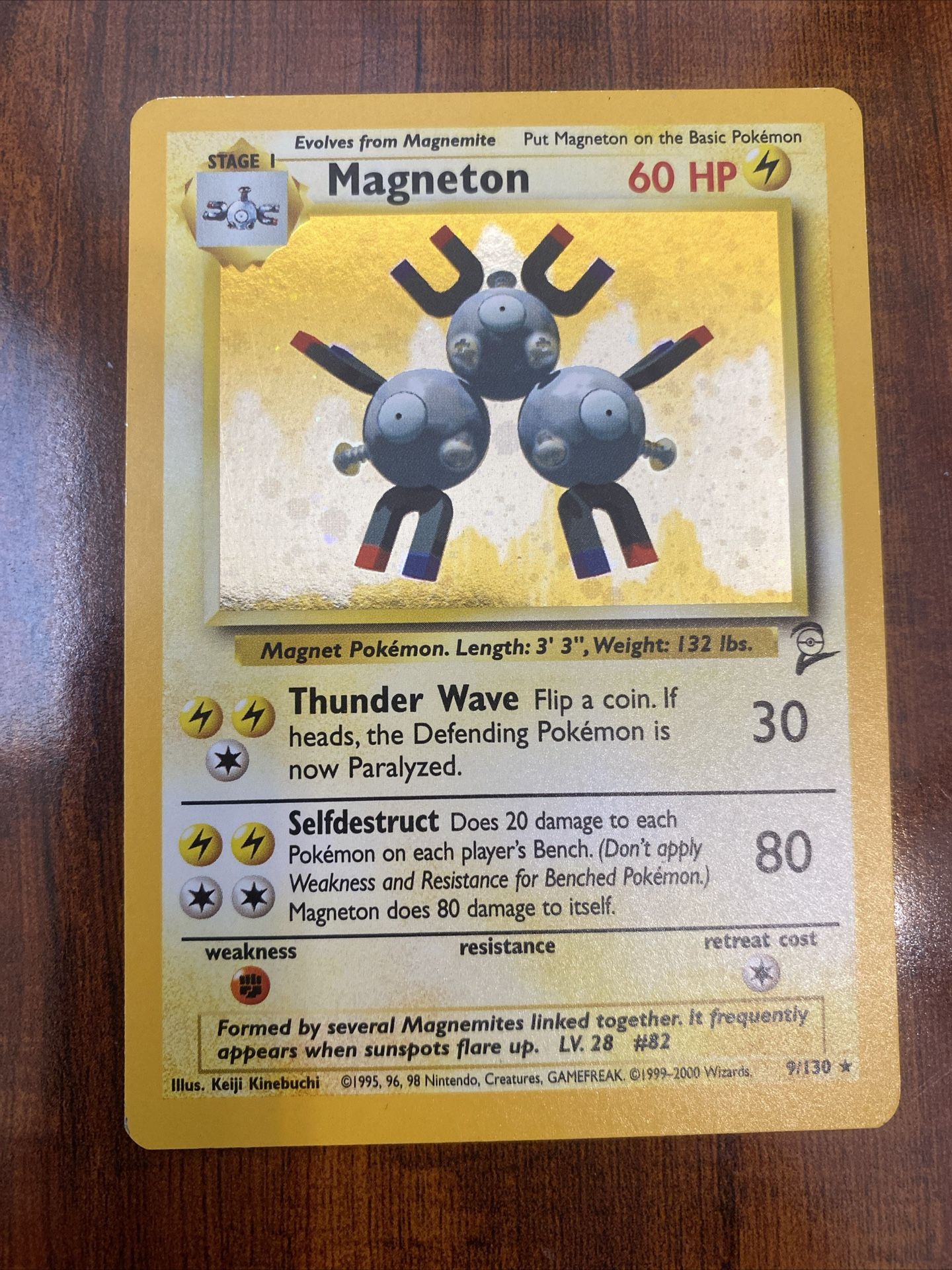 Pokemon Magneton 9/130 Base Set 2 Vintage Rare Holo LP/NM ⚡️