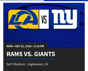 Rams/Giants - Monday Night Football!
