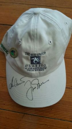 SIGNED JACK NICKLAUS & BEN CRENSHAW CHAMPIONSHIP TOUR HAT JSA#M79976