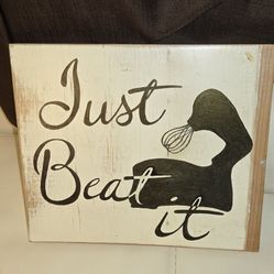 Handmade By Local Craftsman Kitchen Plaque 