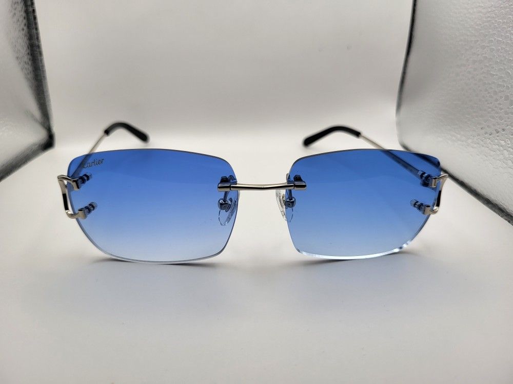 Cartier Glasses Rimless(Blue)