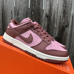 Women Nike Dunk Low Maroon Pink Size 7.5