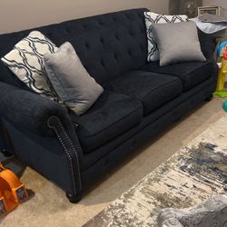 Navy Blue Couch 