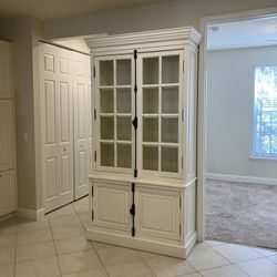 Beautiful Off White Cabinet Wood Excellent 