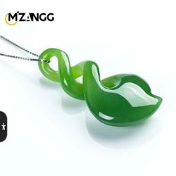 Natural Hand-Carved Jade PENDANT [Pen66]