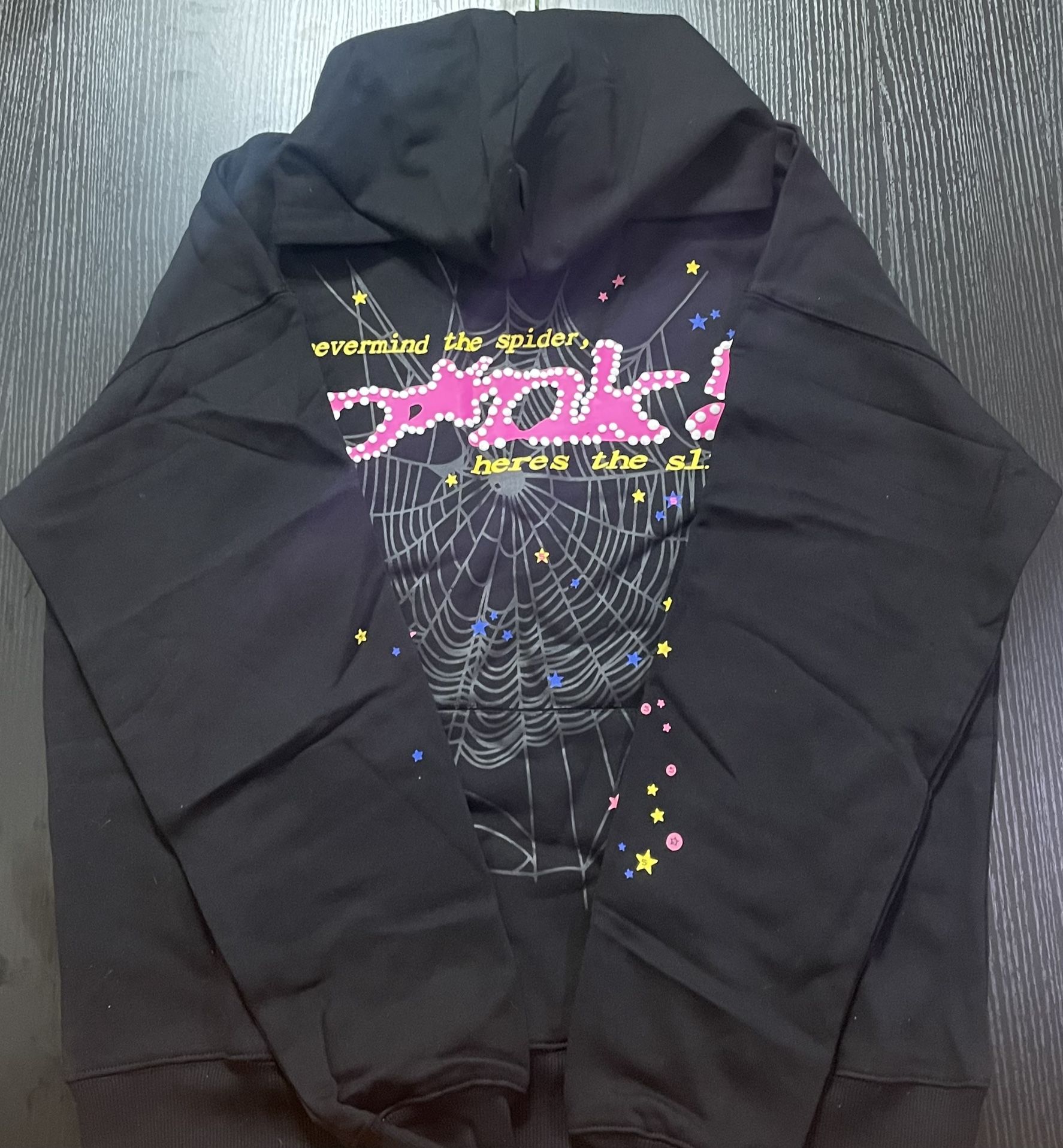 Large Sp5der P*nk Hoodie ‘Black’