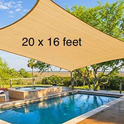 Brand New Sunshade Canopy Pool Cover 20x16 Feet