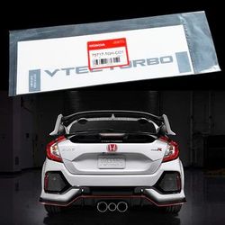 BRAND NEW GENUINE HONDA CDM VTEC TURBO WINDOW DECAL STICKER CIVIC TYPE R CTR FK8 2016-2021 OEM