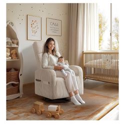 Yaheetech 360° Swivel Glider Chair for Nursery-ROCKER ONLY DOES NOT RECLINE