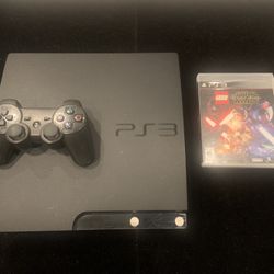 Sony PlayStation 3/PS3 Slim CECH 2001A 120GB Console + 1 Controller + 1 Game 