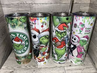 Grinchmas 20oz Stainless Steel Tumblers $20 Each