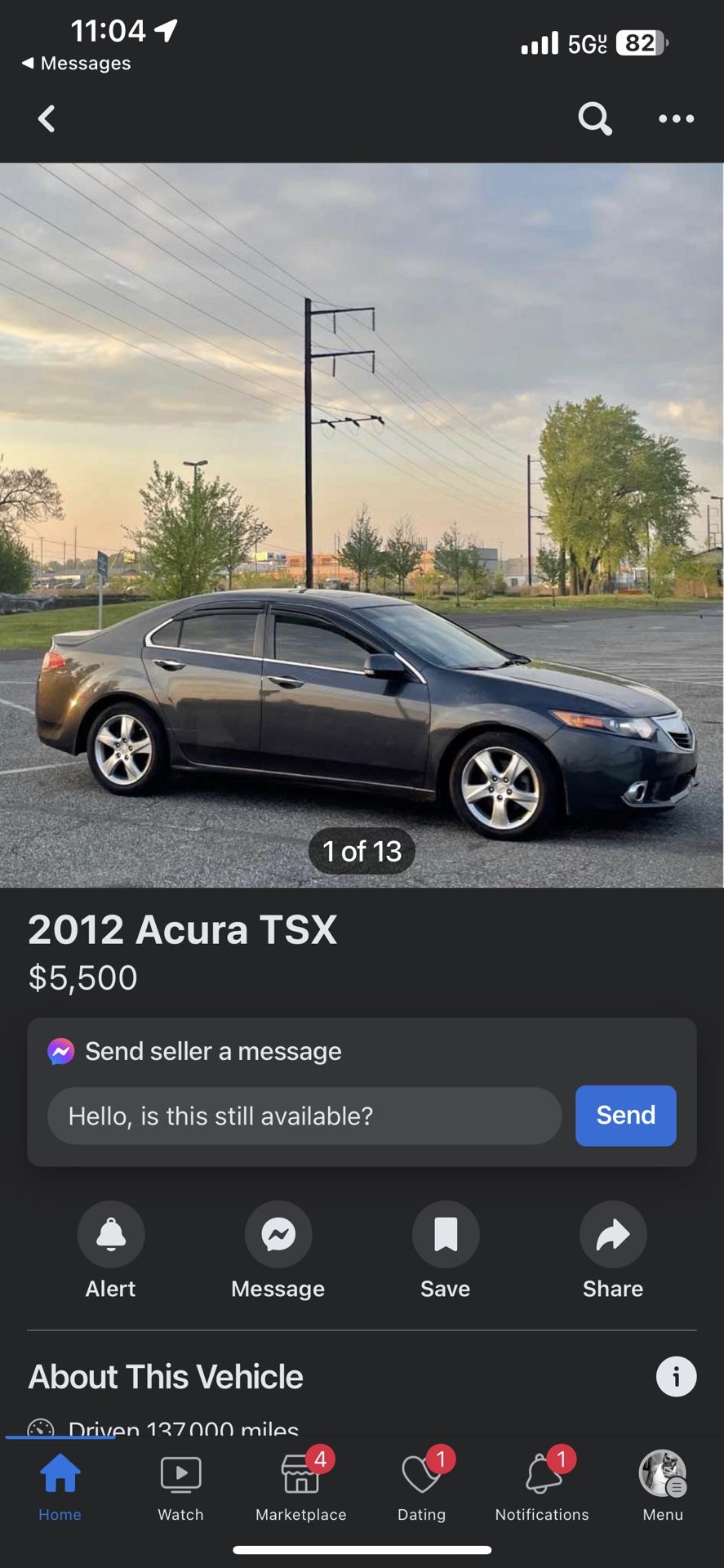 2012 Acura TSX
