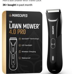 MANSCAPED® The Lawn Mower® 4.0 PRO - Groin & Body Hair Trimmer, Updated SkinSafe® Trimmer Blade, Waterproof Wet/Dry Groomer, USB-C & Wireless Charging