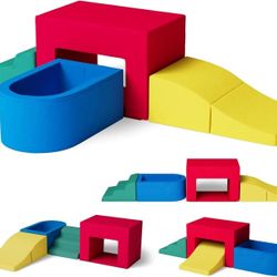 4 Piece Toddler Climbing Toys for Indoor Use, Foam Climbing Blocks