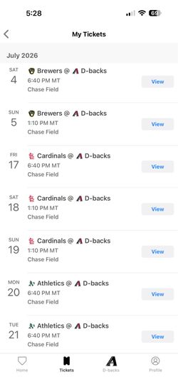 AZ Dbacks tickets