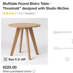 Round Bar Height Table By Studio McGee