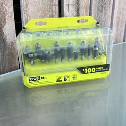 Ryobi Carbide Tip 15pc Router Bit-set / BRAND NEW