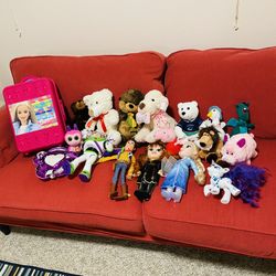 18pc toy doll bundle Disney stuffed bear