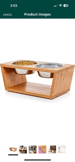 7” Elevated pet Feeder