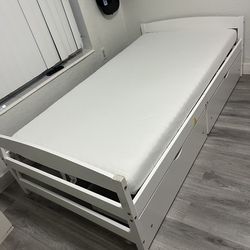 TWIN BED WITH DRAWERS