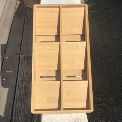 Bamboo Silverware Drawer Organizer (Silver Lake)