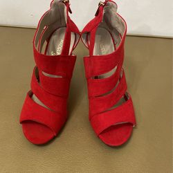 Brand New Red Sandals Heels Size 6 