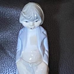 Porcelain Lladro Little Boy Figurine