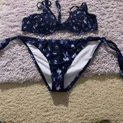 Shein dark Blue Bikini