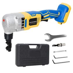 Cordless Nibbler Compatible with Dewalt 20V Max Battery, 18 Gauge Sheet Metal Cutter with 1200RPM Brushless Motor | Replaced Blades for Cutting Alumin