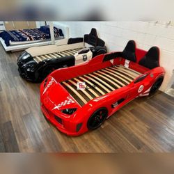 Beautiful car design full/twin bed frame (matters sell seperately)