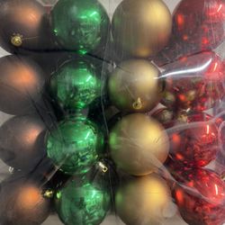 48pc Christmas Shatterproof Ornament Set. NEW!