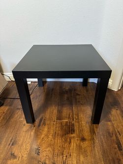 Classic Homey Square Parsons Side End Table, 1-Pack, Black