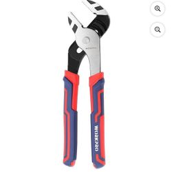 WORKPRO 10-Inch Groove Joint Pliers, Adjustable Water Pump Pliers in CRV Steel for Home Repair, Gripping, Nuts, Bolts, Pipe & Fittings