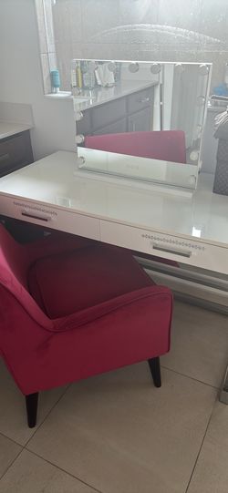 Vanity with chair