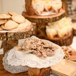 Wedding Or Party Wood Slice Food Display