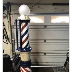 Sidewalk Barber Pole 
