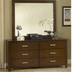 DRESSER AND MIRROR
