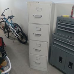 Large 4 Drawer Metal Filing Cabinet 