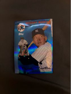 2008 Topps Chrome Mickey Mantle Blue Refractor (1954 Reprint #MMR-54)