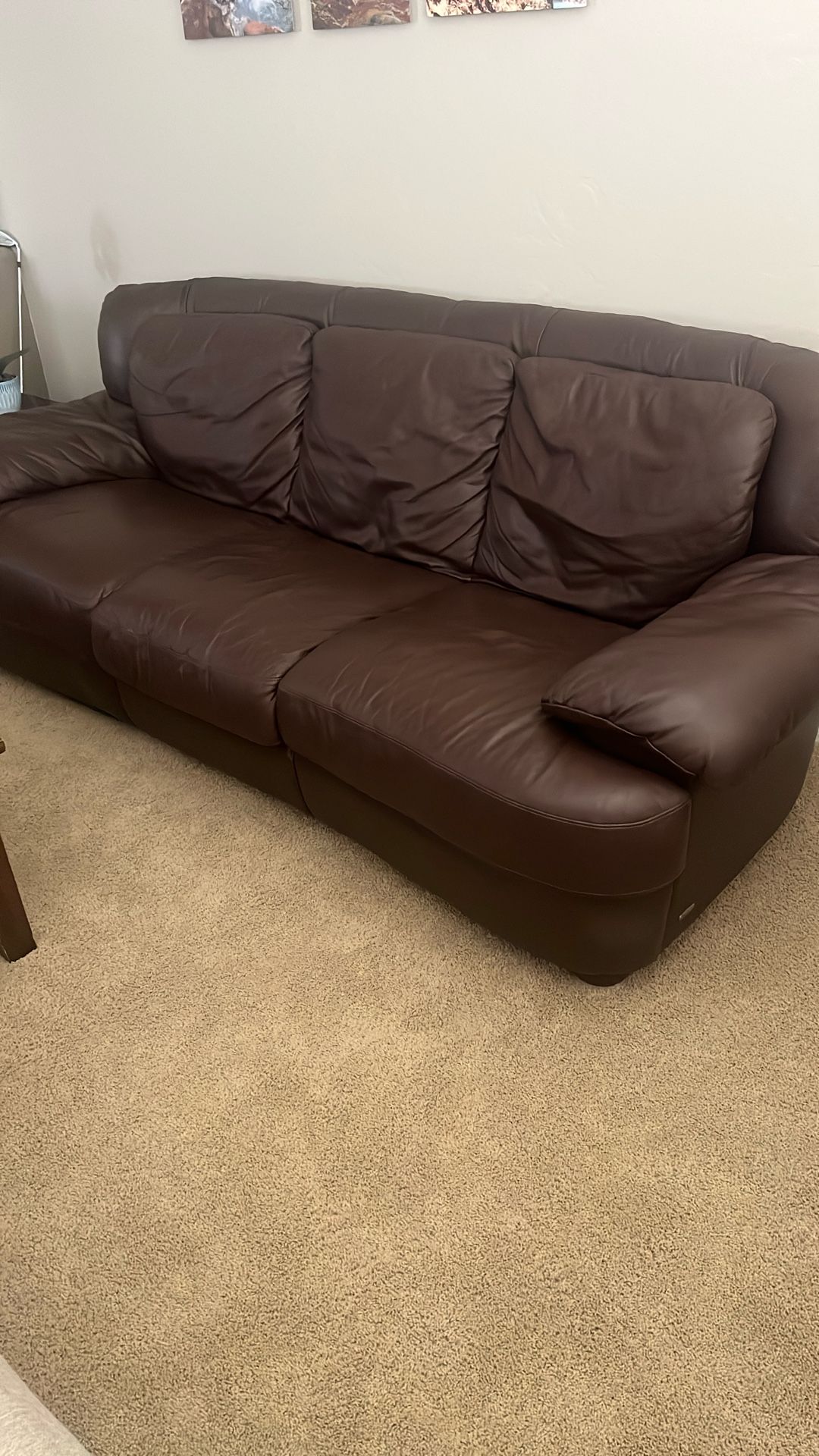 Leather Sofa For Sale $90 OBO