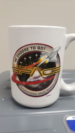 Collectible Vintage Epcot Disney Mission Space Large Mug International Space Training Center