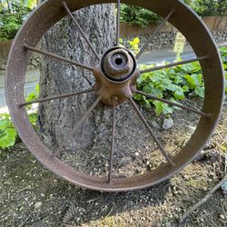 Antiques Steel Wagon Wheel 28 Inches