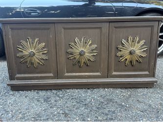 Vintage MCM sideboard credenza Starburst 1960s
