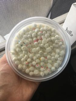 Funfetti floam slime / with sprinkles