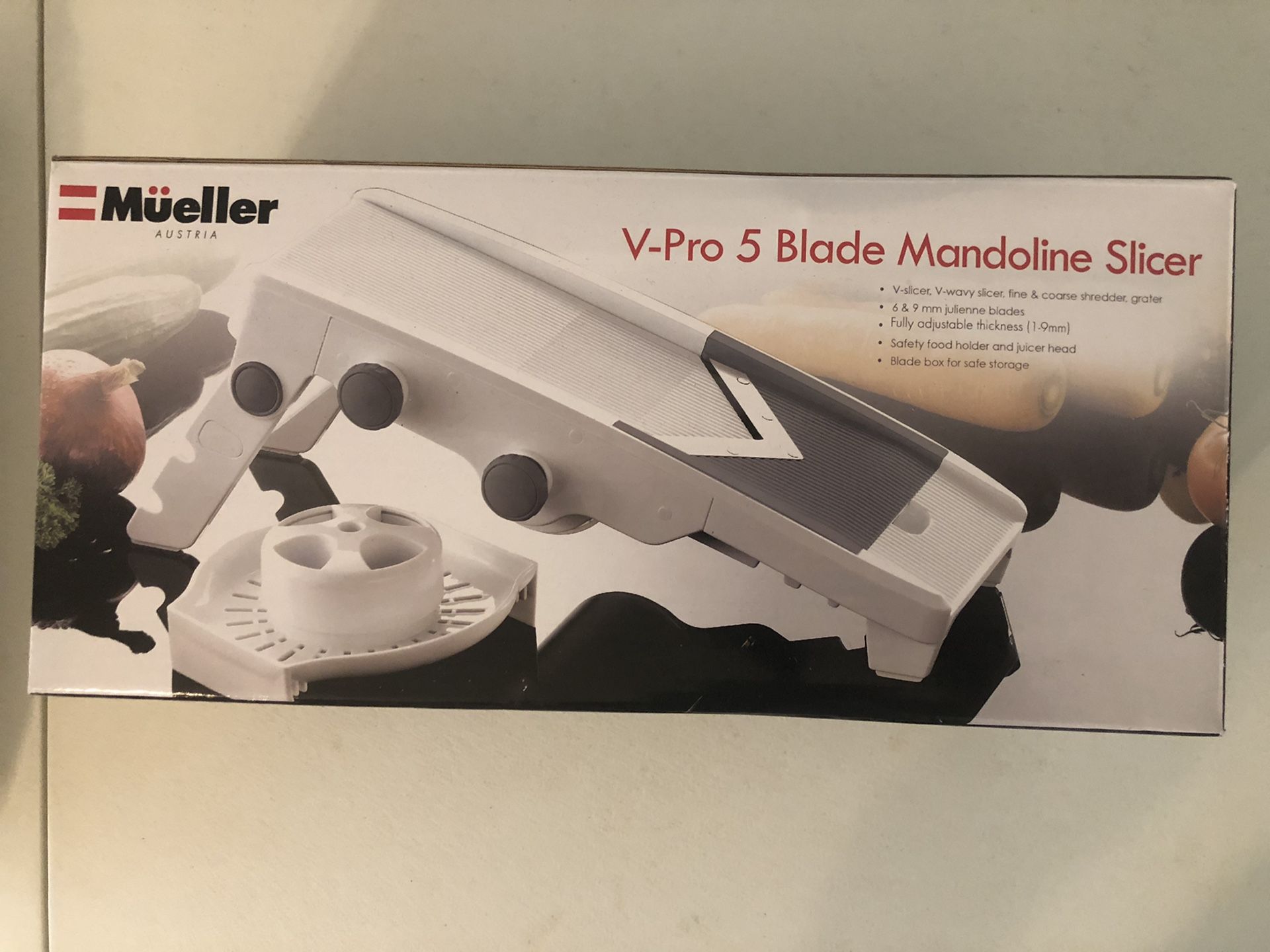 Multi-Blade Adjustable Mandoline Slicer, Cutter, Shredder