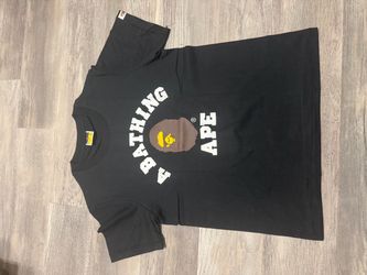 Black bathing ape graphic t shirt size S