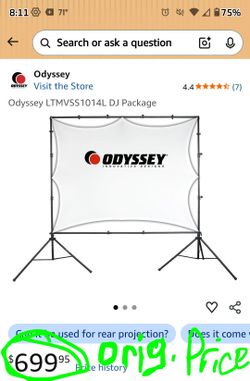 2 Odyssey Projection screens